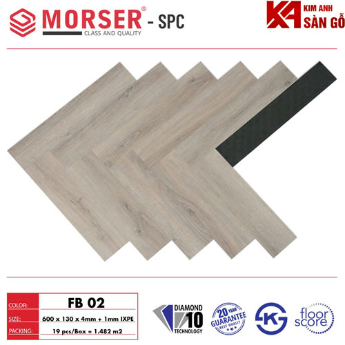 Sàn Nhựa Hèm Khóa Xương Cá MORSER FB-02